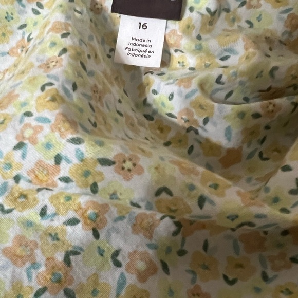 Tea Collection Yellow Green Ruffled Wrap Sundress Girls size 16 - Picture 4 of 6